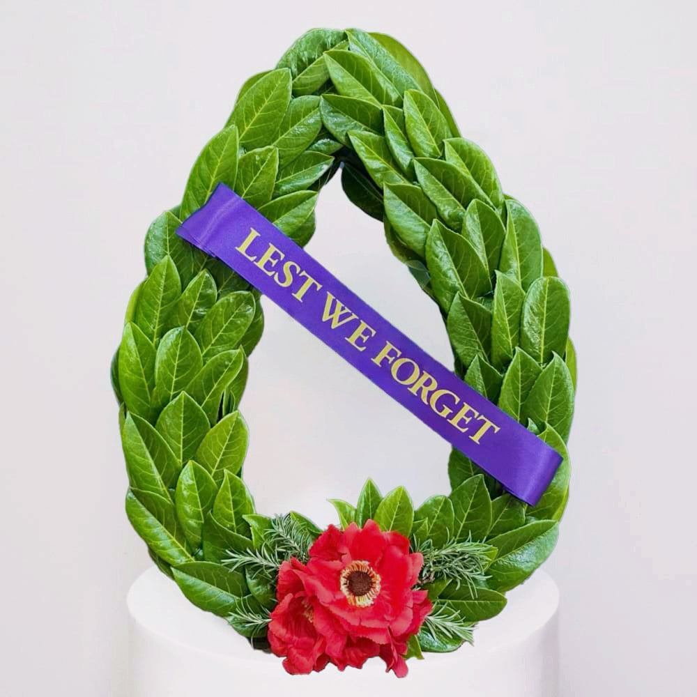 ANZAC Remembrance Laurel wreath